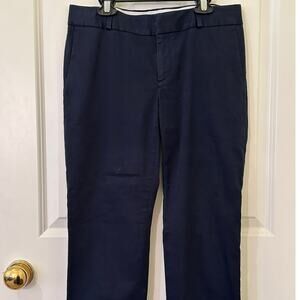 Banana Republic Hampton Crop Pant, Navy Blue, Size 4